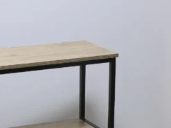 ESTANTERIA 3 ESTANTES METAL NEGRO 120X30X80CM