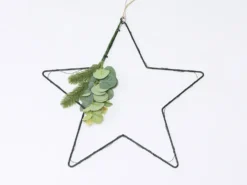 ESTRELLA METAL NEGRA C/LED 40CM