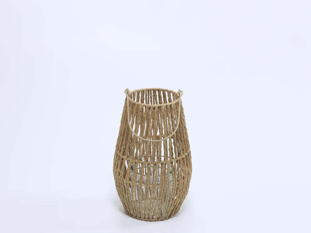 FAROL DECORACION BEIGE 16X28