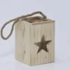 FAROL ESTRELLA MADERA PEQUEÑO 13x13x19CM