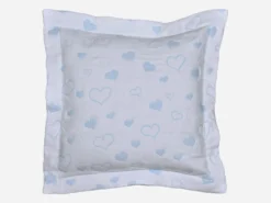 F.COJÍN 45X45 CORAZON AZUL