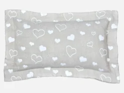 F.COJÍN 30X50 CORAZON BEIGE