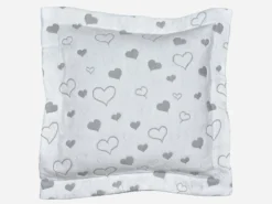 F.COJÍN 45X45 CORAZON GRIS