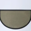 FELPUDO MEDIA LUNA BEIGE 75X45CM CON GOMA