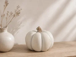 FIGURA CALABAZA 20X15 CREMA