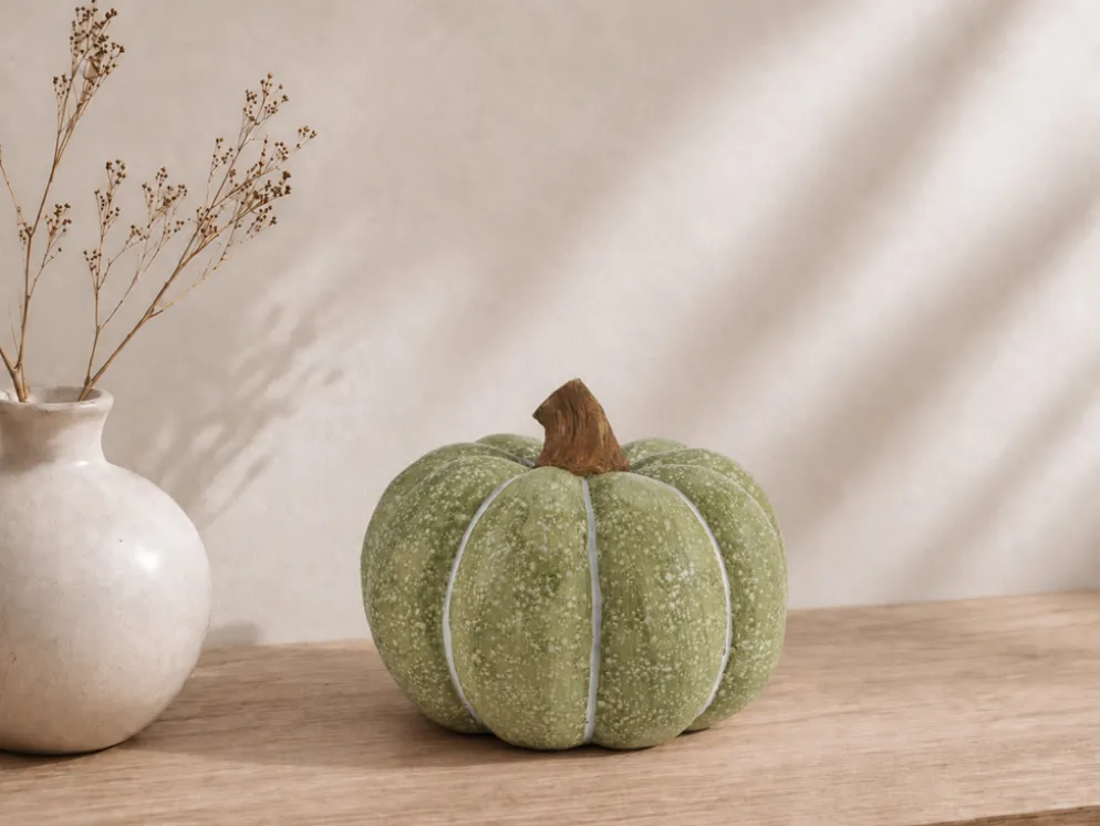 FIGURA CALABAZA 20X15 VERDE