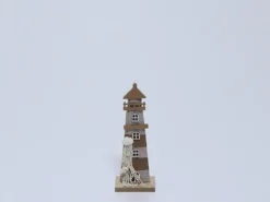 FIGURA FARO FIELTRO RAYAS BEIGE 22CM