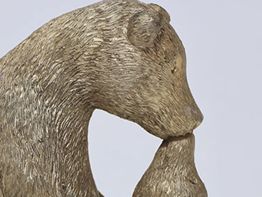 FIGURA OSO POLAR/CRIA B DORADO