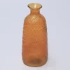 FLORERO CRISTAL NARANJA Ø7X32XØ13CM