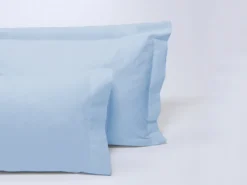 FUNDA ALMOHADA BASIC AZUL 100% ALGODON