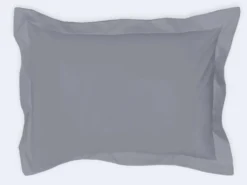 FUNDA ALMOHADA BASIC GRIS 100% ALGODON