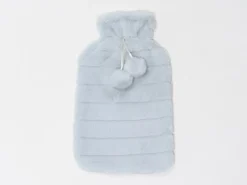 FUNDA BOLSA AGUA POMPON GRIS CL 2L