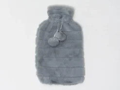 FUNDA BOLSA AGUA POMPON GRIS OSC 2L