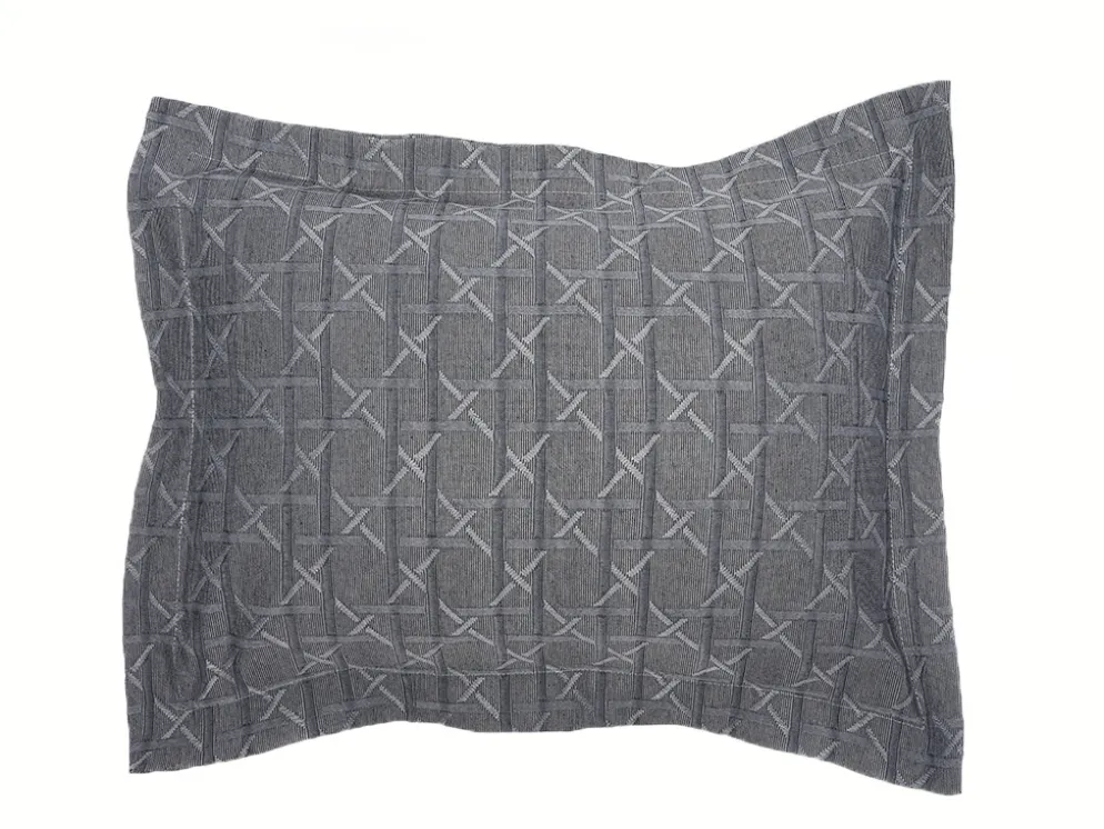 FUNDA COJIN BLOC 50X70 GRIS