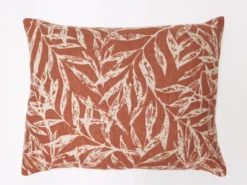 FUNDA COJIN TEJA HOJAS OTOÑO 50×70