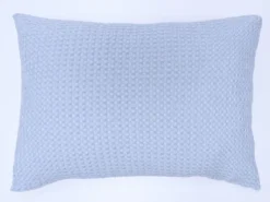FUNDA COJIN WAFFLE AZUL 50X70
