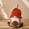 GNOMO CON GORRO TEJA 11CM
