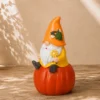 GNOMO EN CALABAZA 6X12 GORRO NARANJA