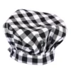 GORRO COCINA VICHY NEGRO
