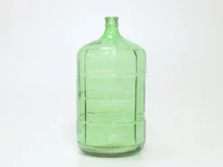 JARRON VIDRIO RECICLADO VERDE CLARO 28X28X56CM
