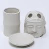 JUEGO BAÑO BAMBU BLANCO 3PZS