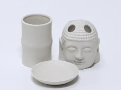 JUEGO BAÑO BAMBU BLANCO 3PZS