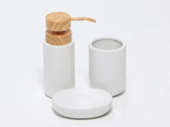 JUEGO BAÑO CERAMICA BLANCO 3PIEZAS