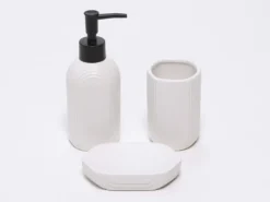 JUEGO BAÑO CERAMICA BLANCO 3PIEZAS