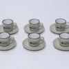 JUEGO CAFE 6 TAZAS TIMES CAMEL 9CL