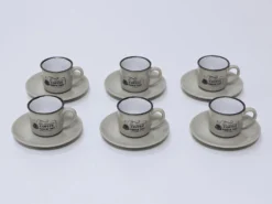 JUEGO CAFE 6 TAZAS TIMES CAMEL 9CL