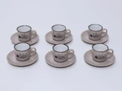 JUEGO CAFE 6 TAZAS TIMES ROSA 9CL