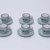JUEGO CAFE 6 TAZAS TIMES VERDE 9CL