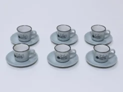 JUEGO CAFE 6 TAZAS TIMES VERDE 9CL