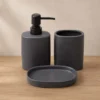 JUEGO DE BAÑO 3 PCS NEGRO