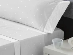 JUEGO SABANAS FRANELA FOXY GRIS