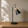LAMPARA MESA 44XØ14CM NEGRO MODERNA
