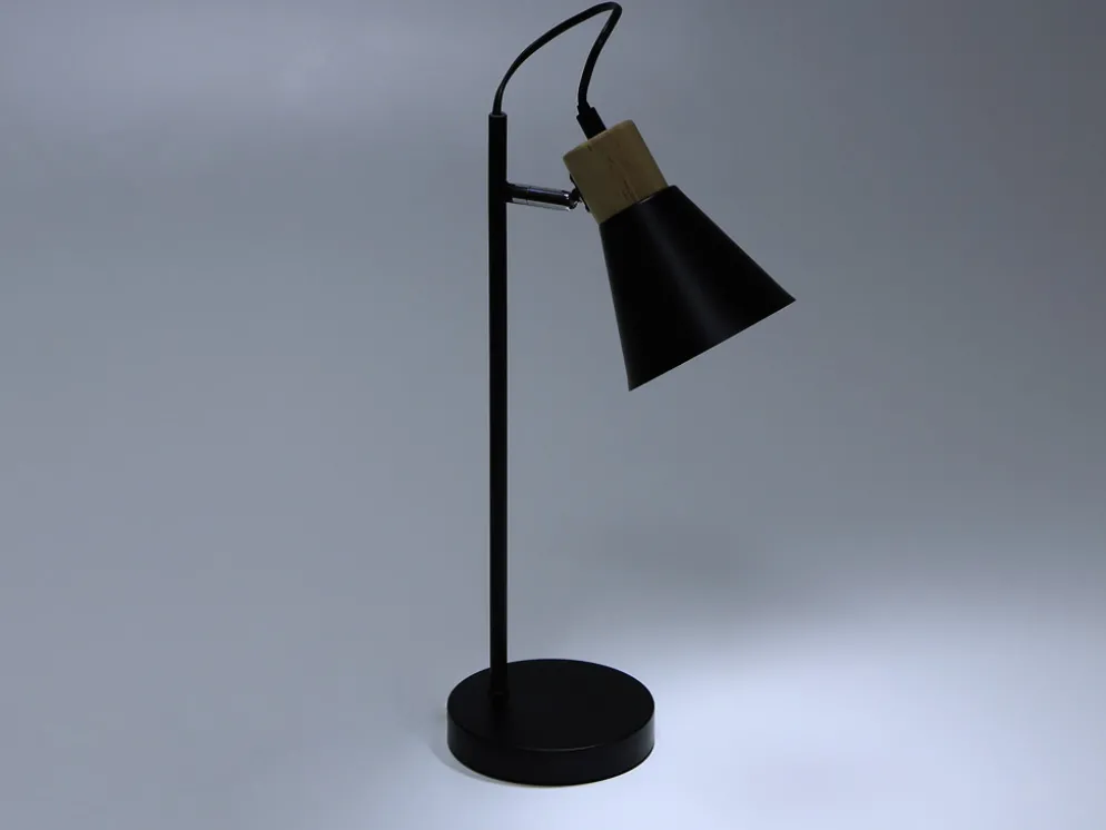 LAMPARA MESA 44XØ14CM NEGRO MODERNA