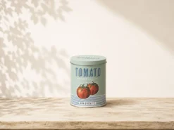 LATA DECORADA REDONDA TOMATE 10X14