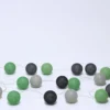 LUCES LED BOLA ALGODON MULTICOLOR 20PZS Ø6CM