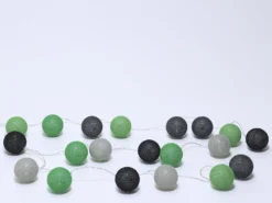 LUCES LED BOLA ALGODON MULTICOLOR 20PZS Ø6CM