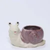 MACETA CARACOL LILA 17CM