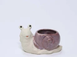 MACETA CARACOL LILA 17CM