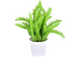 MACETA C/ARBUSTO VERDE F Ø9X21CM