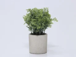 MACETA CEMENTO FLORES VERDES D
