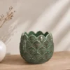 MACETA FLORES DOLOMITE 10CM VERDE