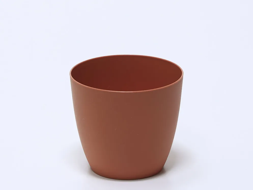 MACETA PLASTICO TEJA MEDIANA Ø15CM