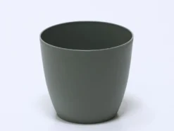 MACETA PLASTICO VERDE GRANDE Ø18CM