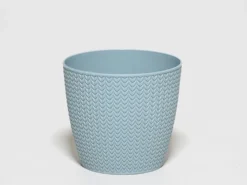 MACETA PVC ESPIGA AZUL Ø15X13CM