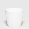 MACETA PVC ESPIGA BLANCA Ø18X16CM
