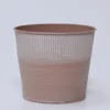 MACETA RIBBER MARRON